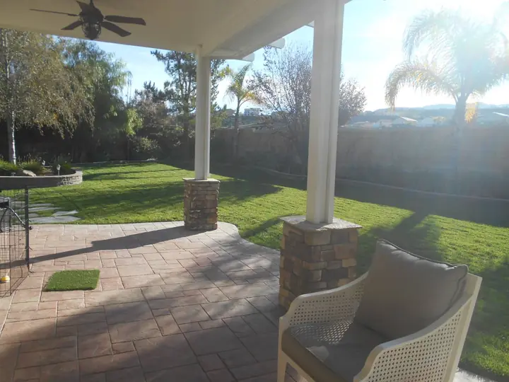 Covered Patio Paver Lawn Menifee Ca