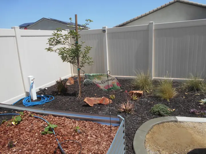 Raised Planter Mulch Bed New Tree Menifee Ca